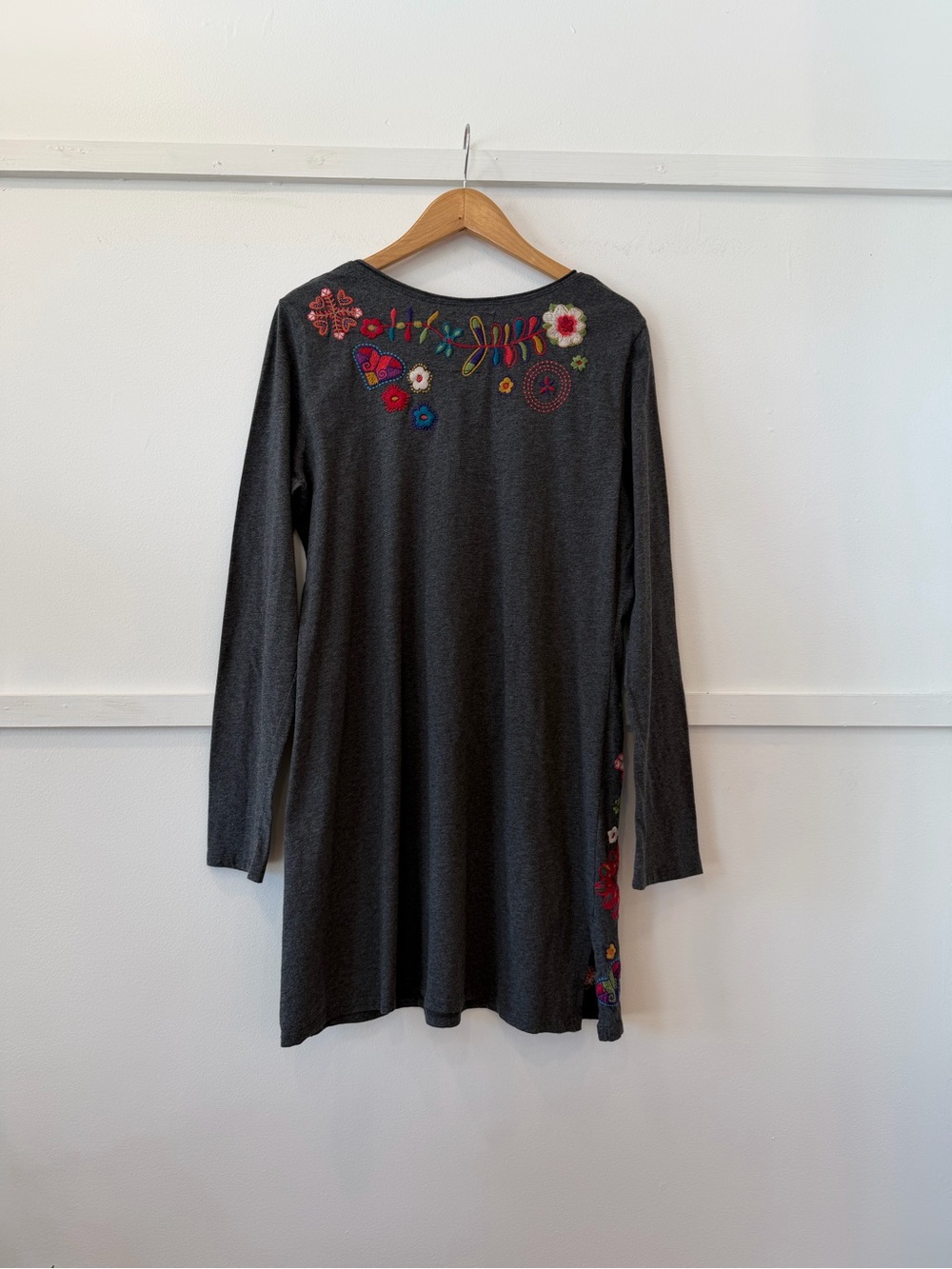 Johnny Was Embroidered Colorful Tunic Top Dress size L - Picture 8 of 14
